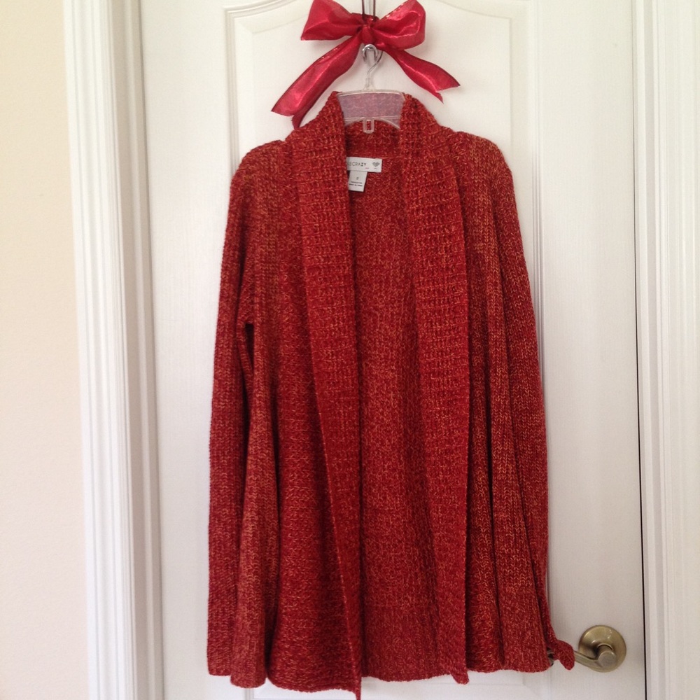 LOVECRAZY Long Fall cardigan sweater small